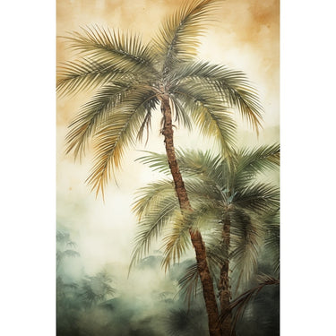 Abstract canvas of Palm Trees